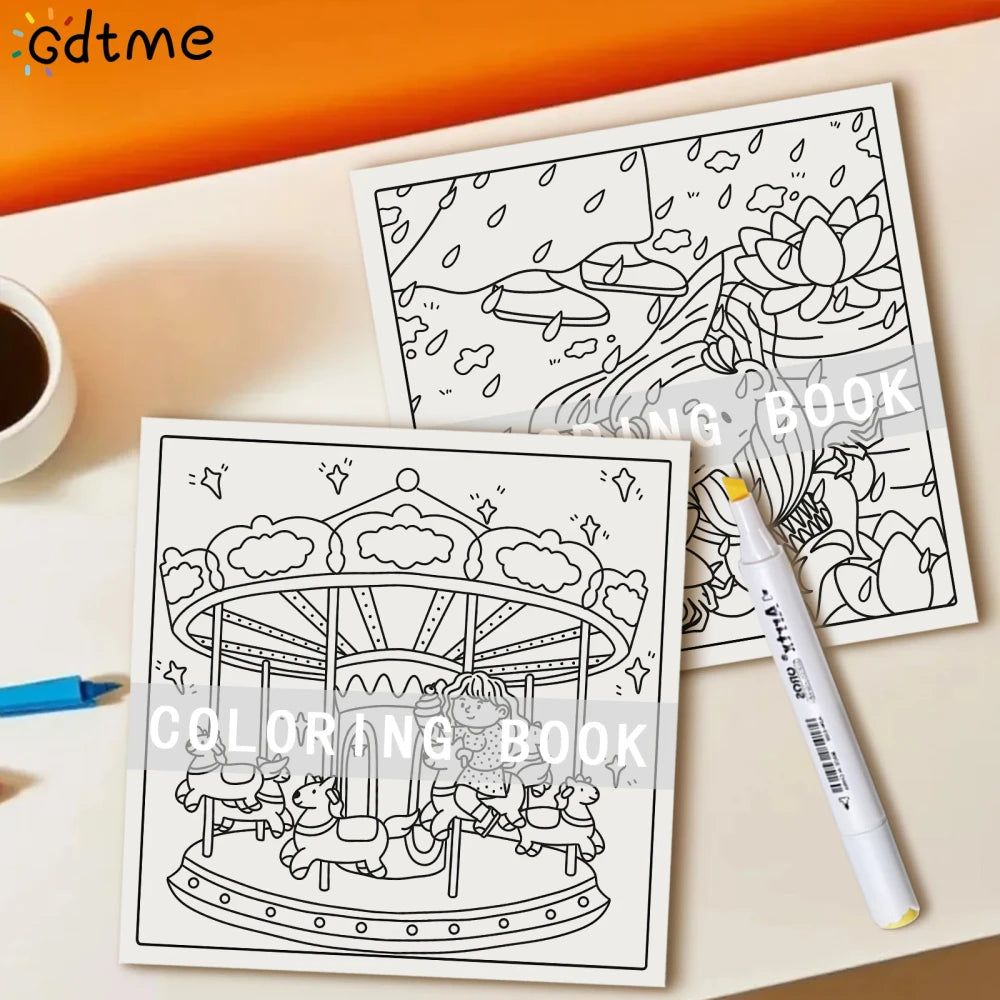 Christmas Girl Cozy Festive Coloring Book