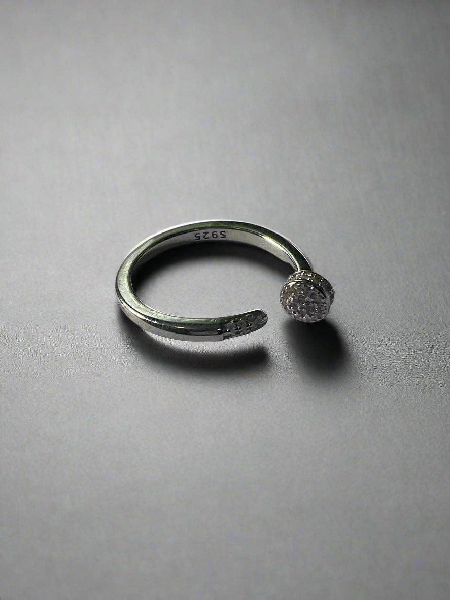 Nail Ring: Silver