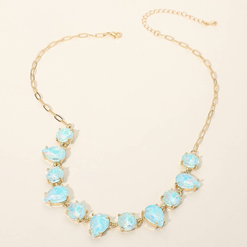 Gem Candy Necklace: Blue,Multi