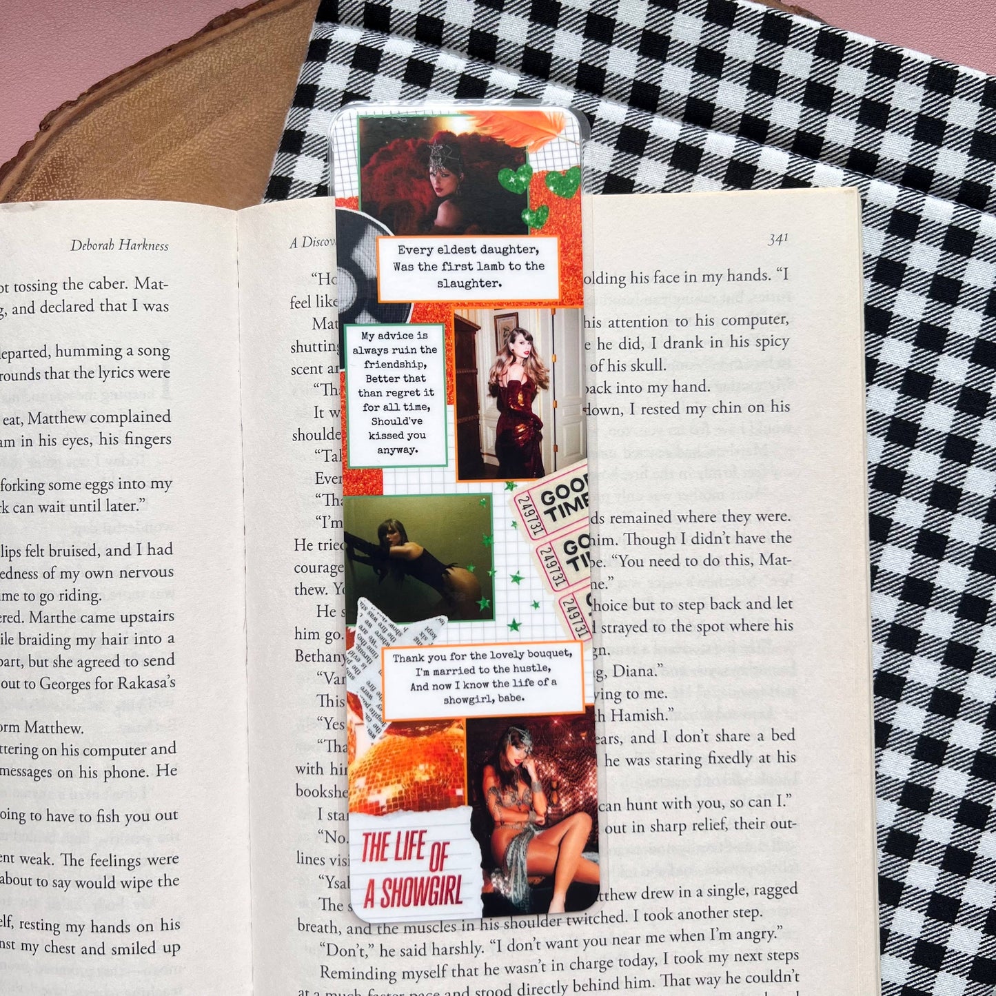 Eras Collage Bookmarks: Red