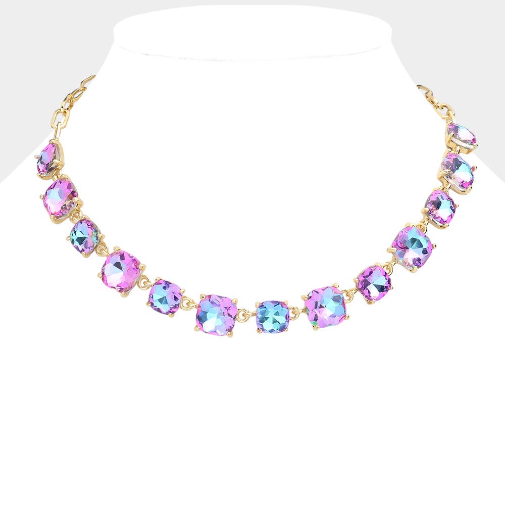 Gem Candy Necklace: Lavender