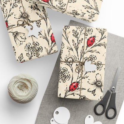 Last of the Bugs – Vintage Ladybug Wrapping Paper