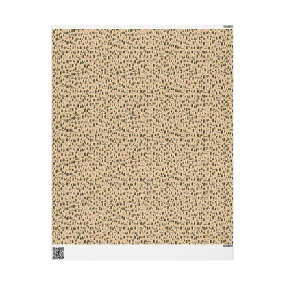 Vintage Payphone Wrapping Paper | Indie Folk Gift Wrap | Rustic Woodland Christmas Paper | Retro Phone, Pine Trees & Mountain Design