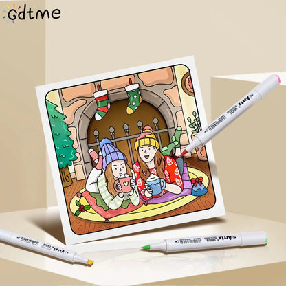 Christmas Girl Cozy Festive Coloring Book