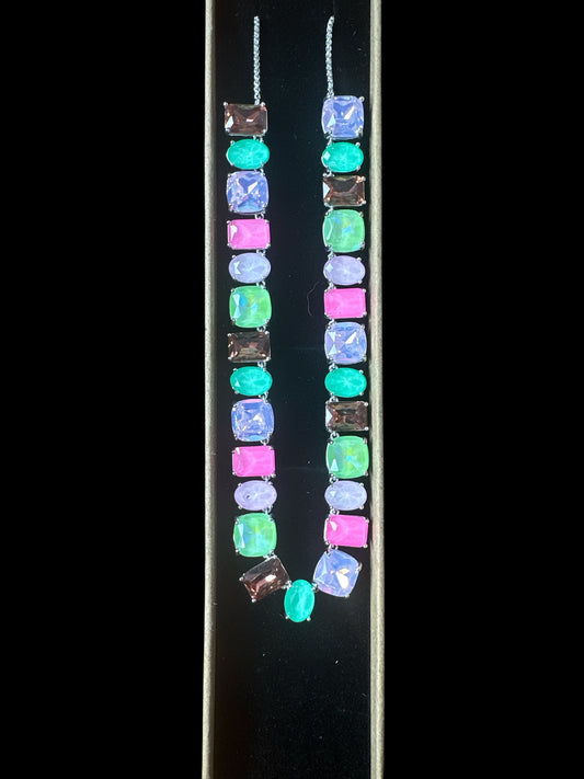 Jewel Candy Necklace Peach Honeydew