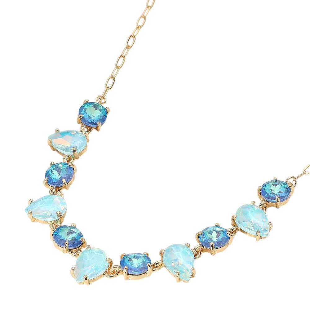 Gem Candy Necklace: Blue,Multi