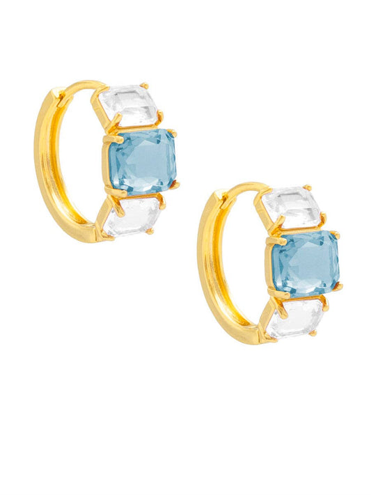 Claw-Set Crystal Hoop Earring: BD