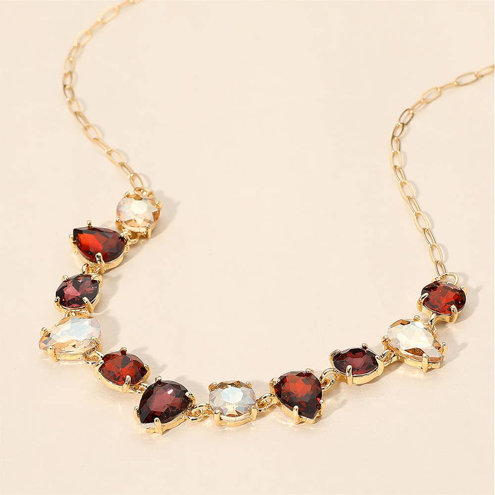 Gem Candy Necklace: Blue,Multi