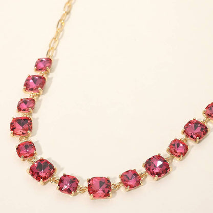 Gem Candy Necklace: AB Rose