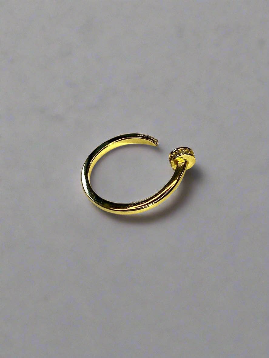 Nail Ring: Gold