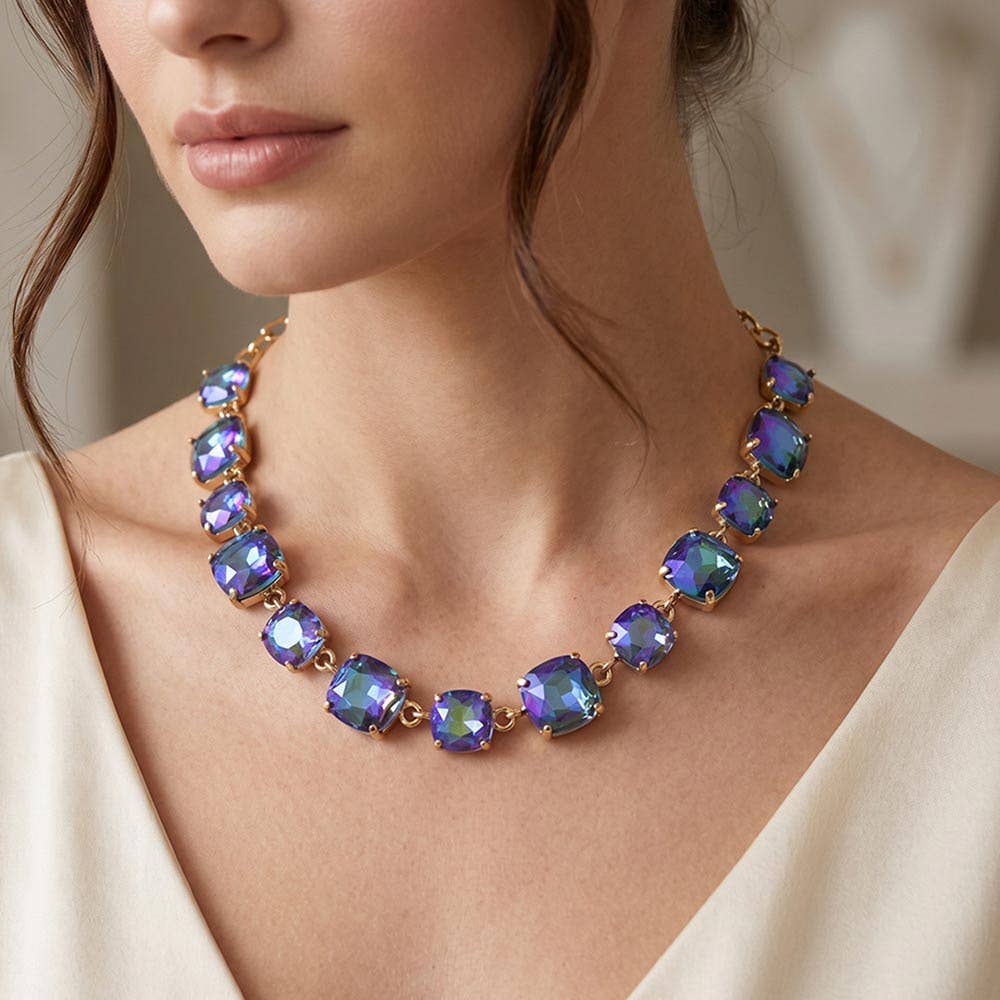 Gem Candy Necklace: Royal Blue