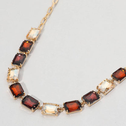 Gem Candy Necklace: Brown,Multi
