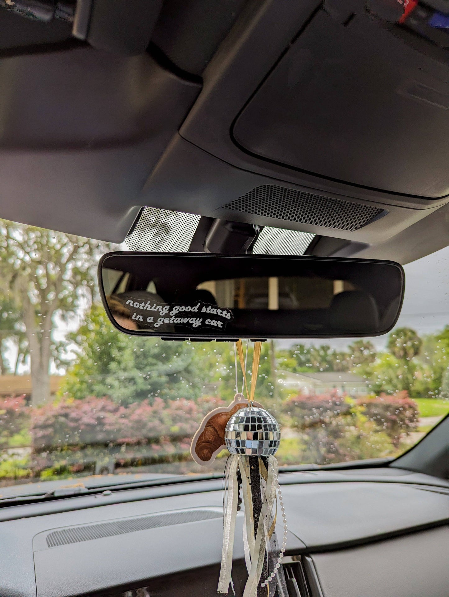 Getaway car decal: White / Static Cling