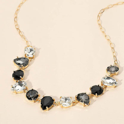 Gem Candy Necklace: Black Multi