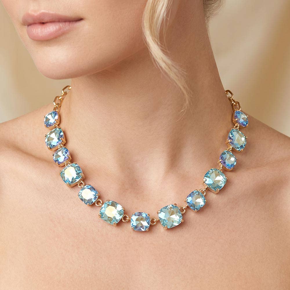 Gem Candy Necklace: AB,Mint