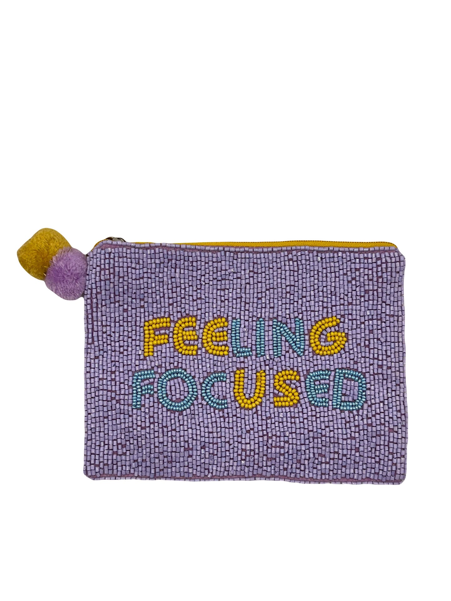 FEELING FOCUSED BEADED POUCH