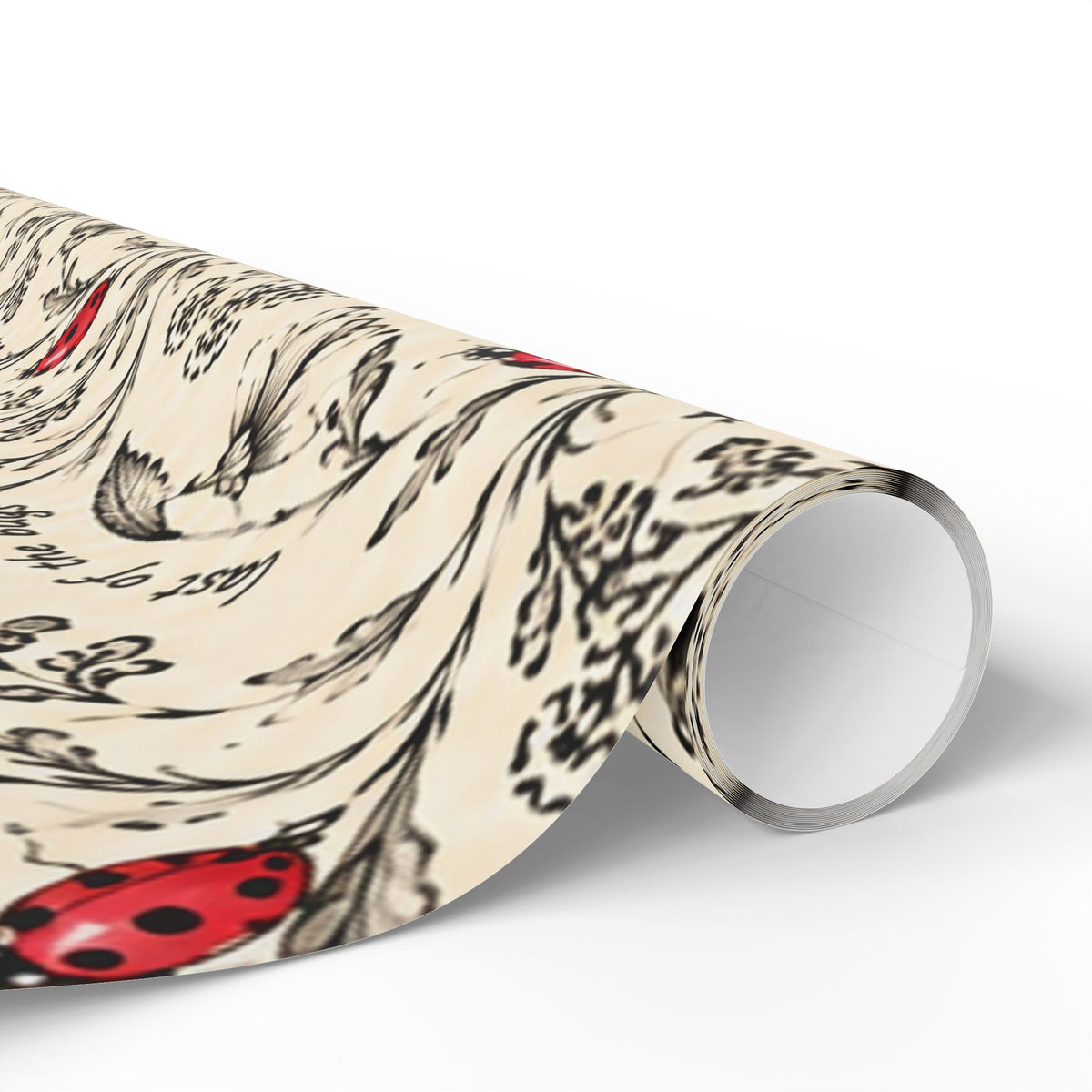 Last of the Bugs – Vintage Ladybug Wrapping Paper