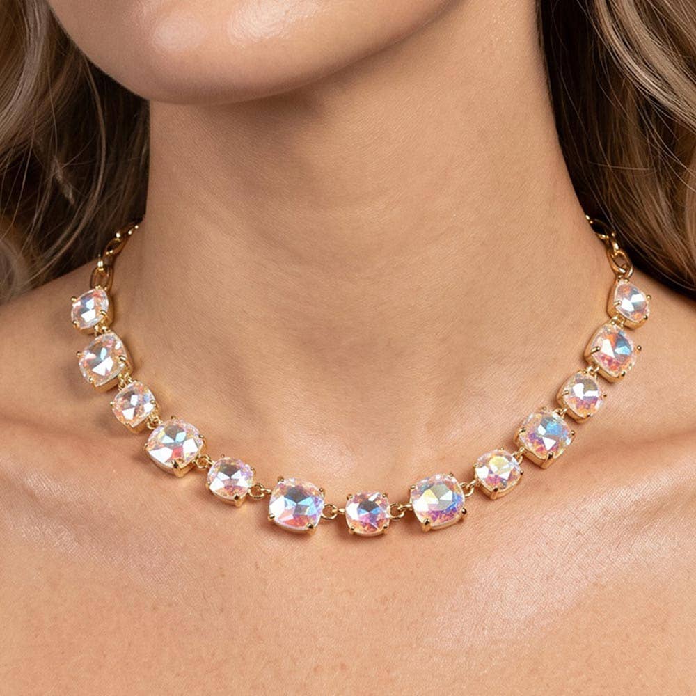 Gem Candy Necklace: Blue,Multi