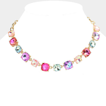 Gem Candy Necklace: Blue,Multi