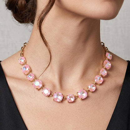 Gem Candy Necklace: AB,Pink