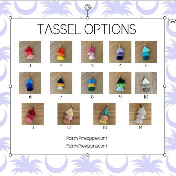 3 Tiered Large Ombre Tassel with Clasp: Purple