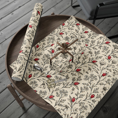 Last of the Bugs – Vintage Ladybug Wrapping Paper