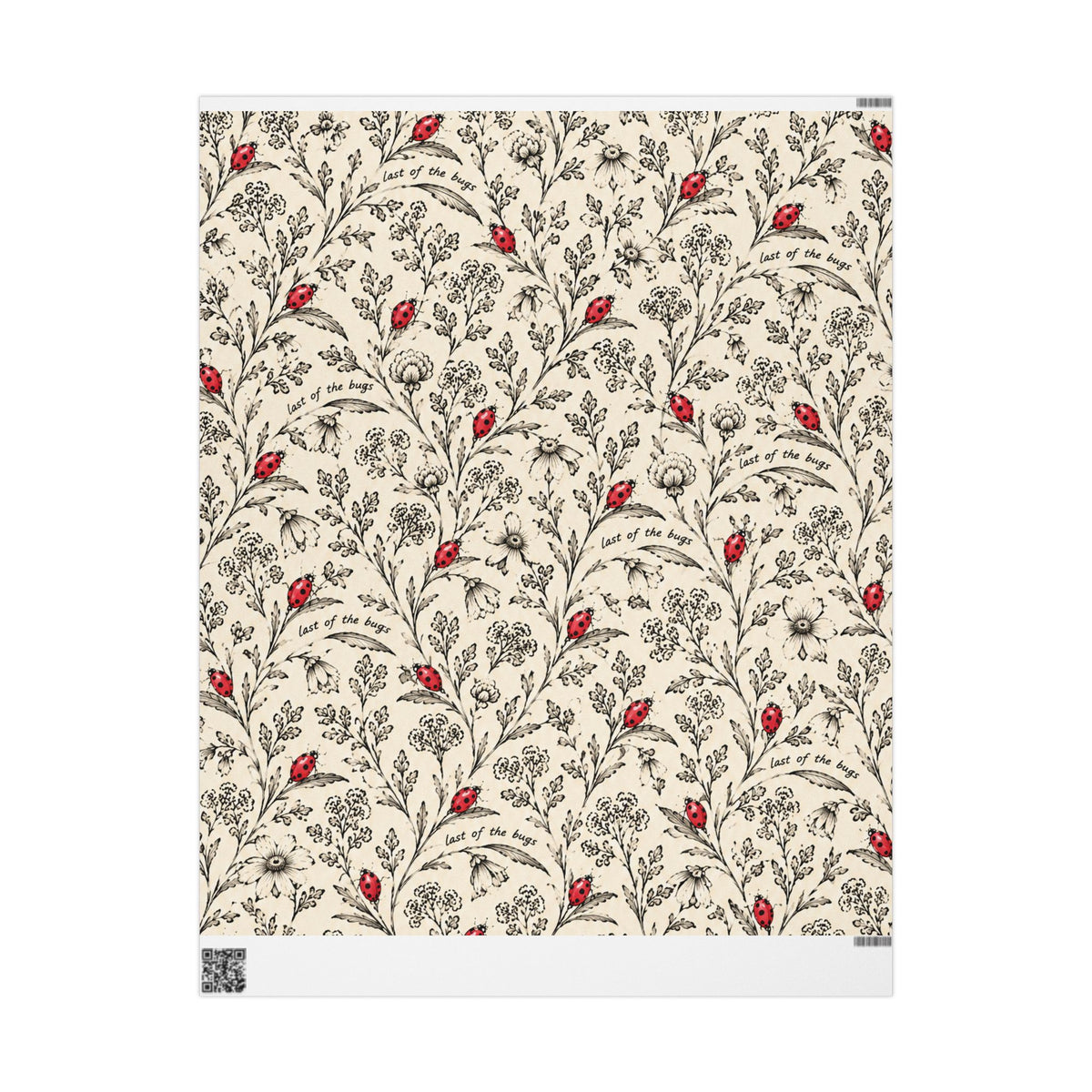 Last of the Bugs – Vintage Ladybug Wrapping Paper
