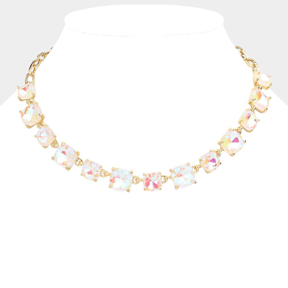 Gem Candy Necklace: Blue,Multi