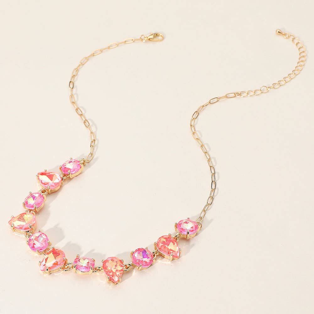 Gem Candy Necklace: Blue,Multi