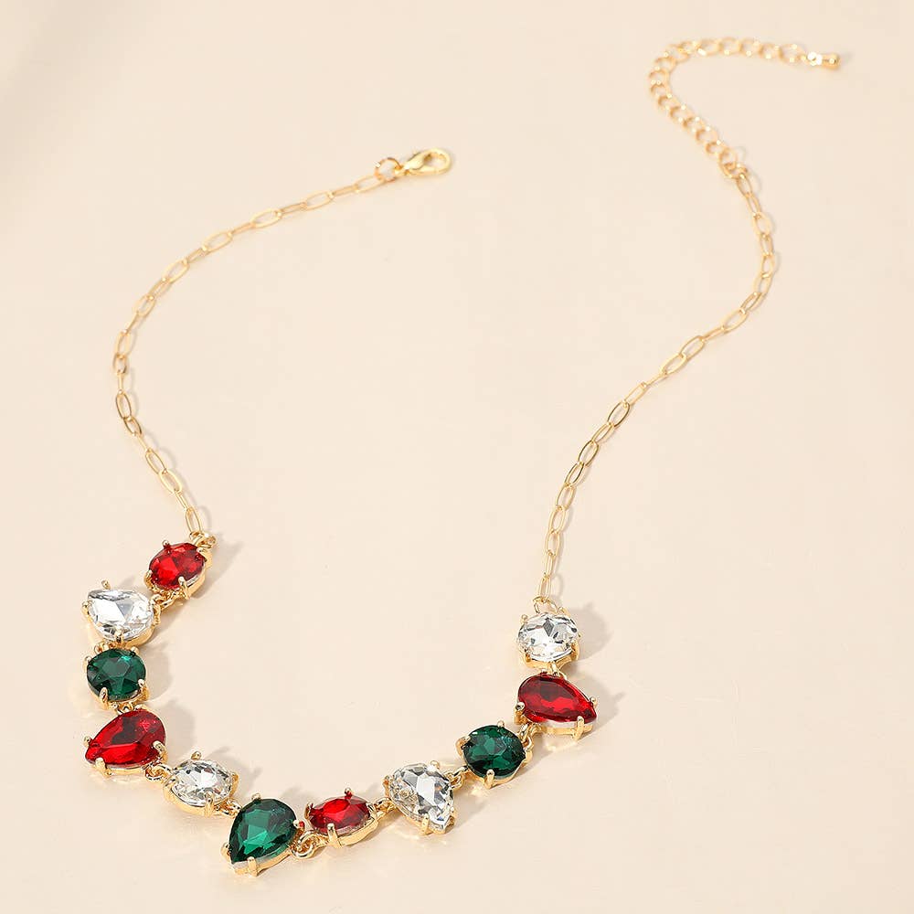 Gem Candy Necklace: Blue,Multi