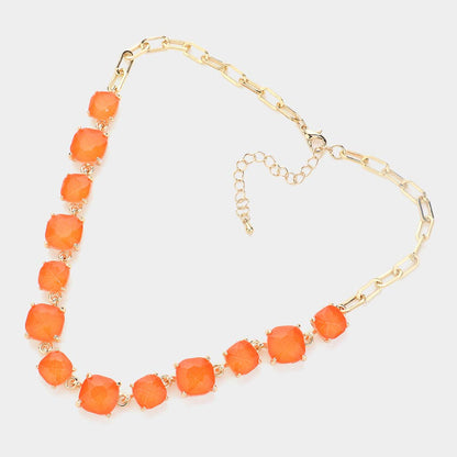 Gem Candy Necklace: Blue,Multi