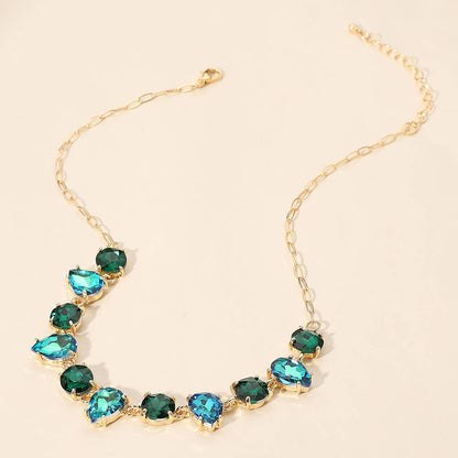Gem Candy Necklace: Blue,Multi