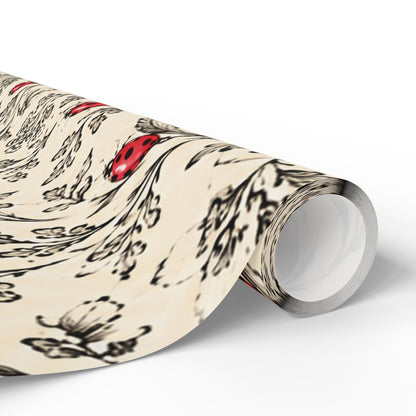 Last of the Bugs – Vintage Ladybug Wrapping Paper