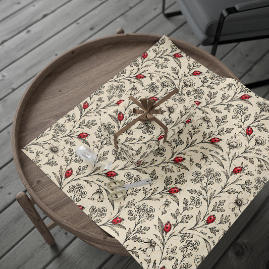 Last of the Bugs – Vintage Ladybug Wrapping Paper