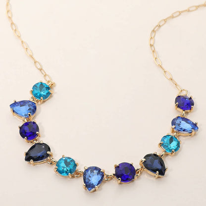Gem Candy Necklace: Blue,Multi