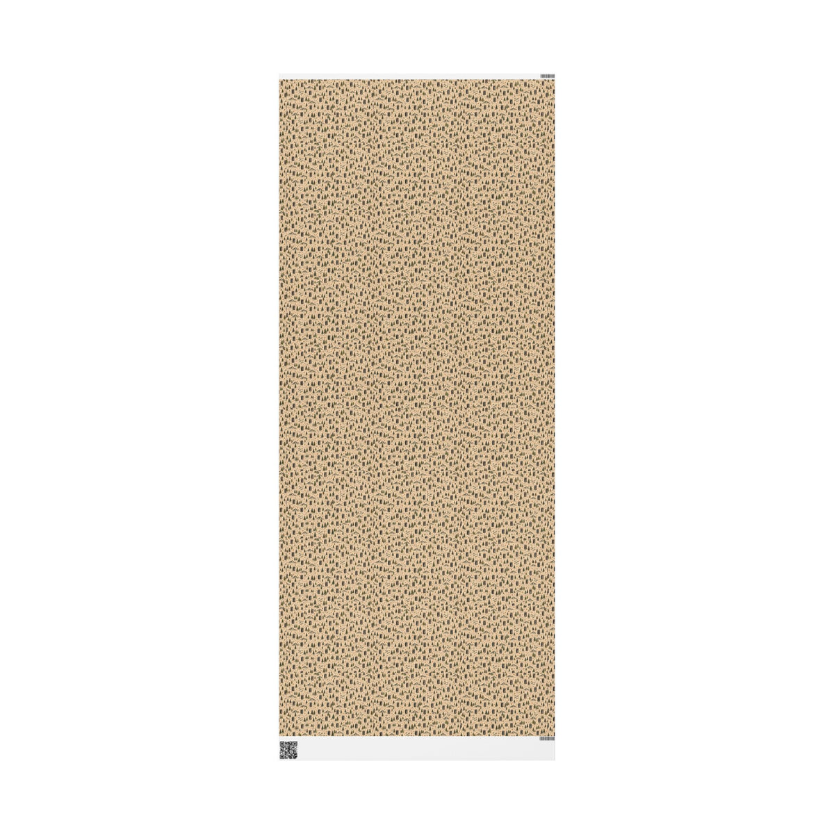 Vintage Payphone Wrapping Paper | Indie Folk Gift Wrap | Rustic Woodland Christmas Paper | Retro Phone, Pine Trees & Mountain Design
