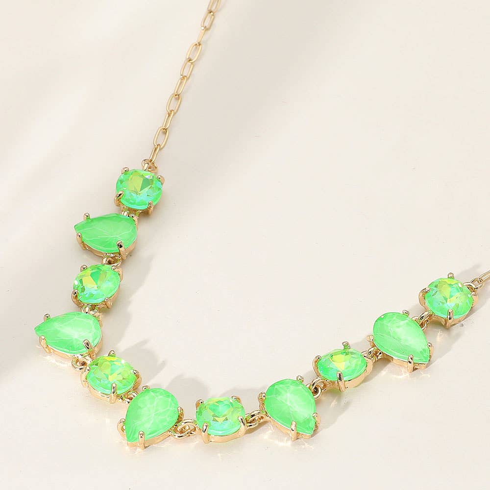Gem Candy Necklace: Blue,Multi