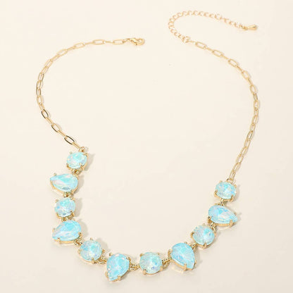 Gem Candy Necklace: Blue,Multi