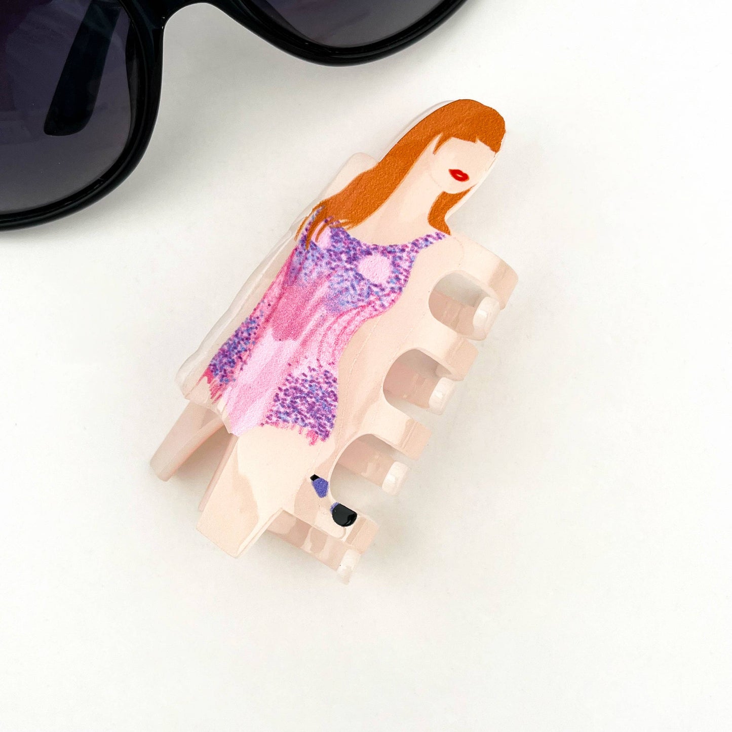 Book & Microphone Hair Clips, Cute Novelty Hair Claw Clip: Microphone