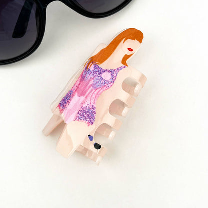 Book & Microphone Hair Clips, Cute Novelty Hair Claw Clip: Singer