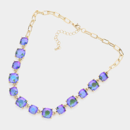 Gem Candy Necklace: Blue,Multi