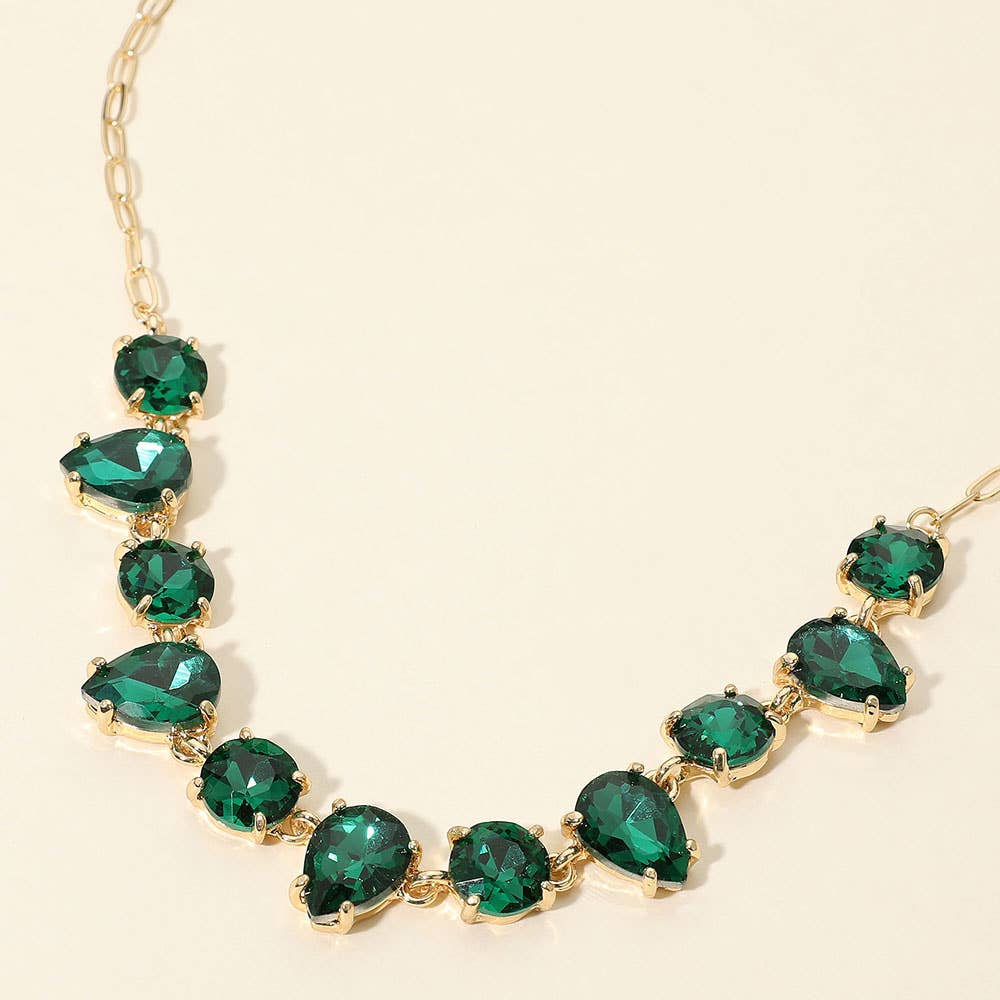 Gem Candy Necklace : Gold Emerald