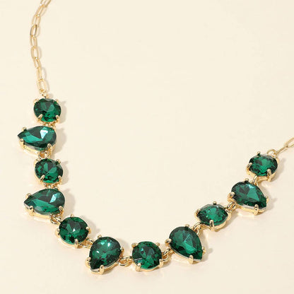 Gem Candy Necklace : Gold Emerald