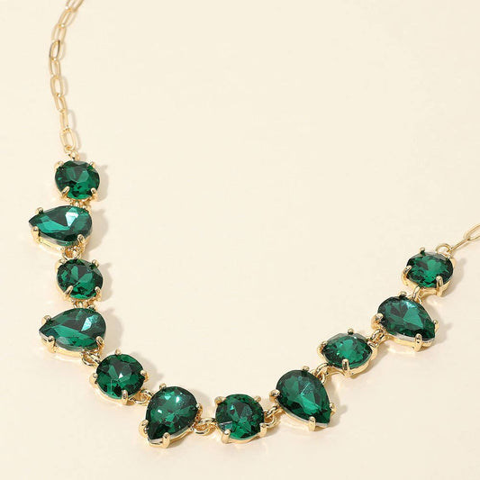 Gem Candy Necklace : Gold Emerald