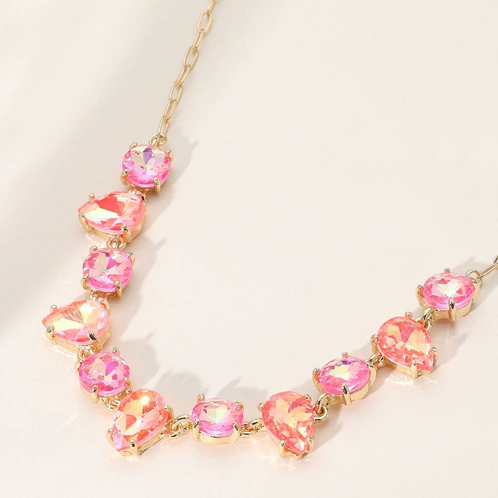 Gem Candy Necklace: Blue,Multi