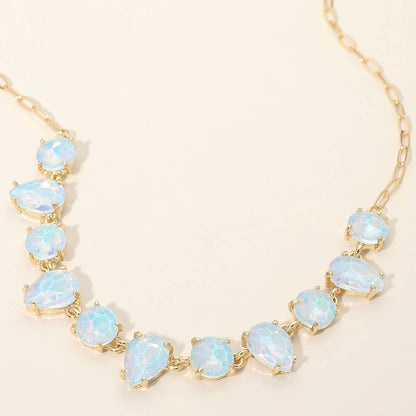 Gem Candy Necklace: Aqua Opal