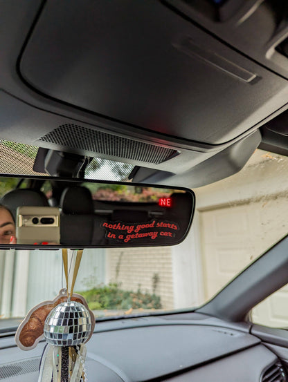 Getaway car decal: White / Static Cling
