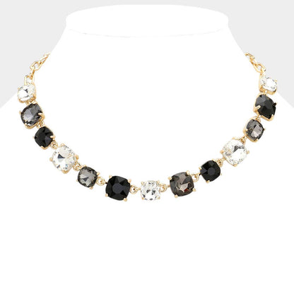 Gem Candy Necklace: Black,Multi