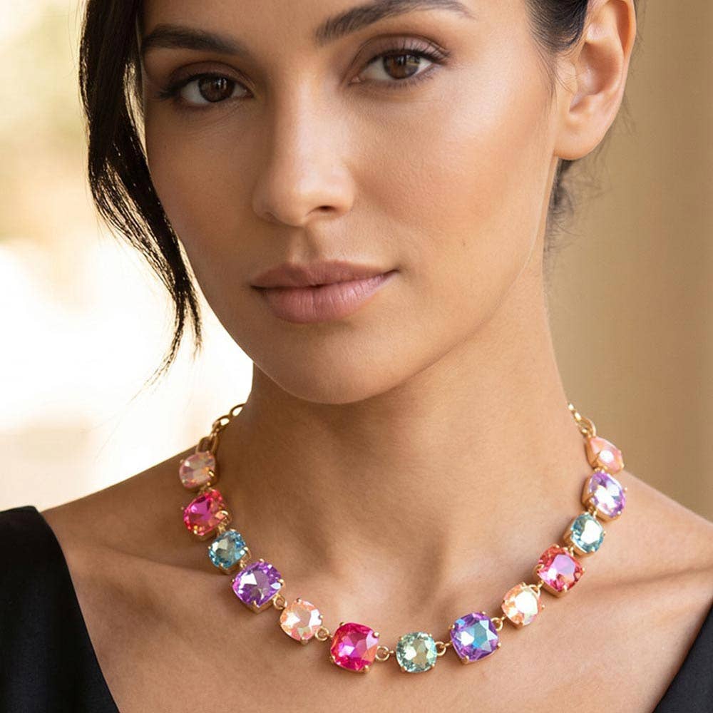 Gem Candy Necklace: Blue,Multi