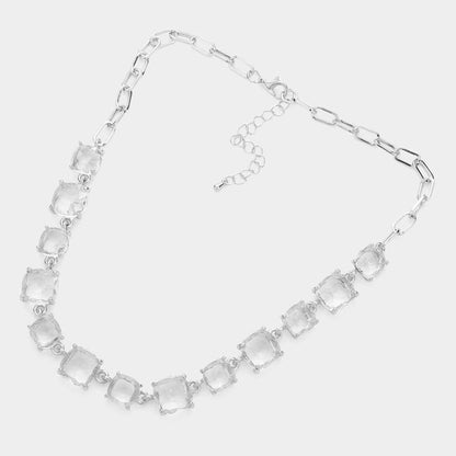 Gem Candy Necklace: Blue,Multi